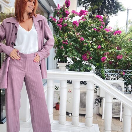 BORDEAUX STRIPED PANTS-CKONTOVA