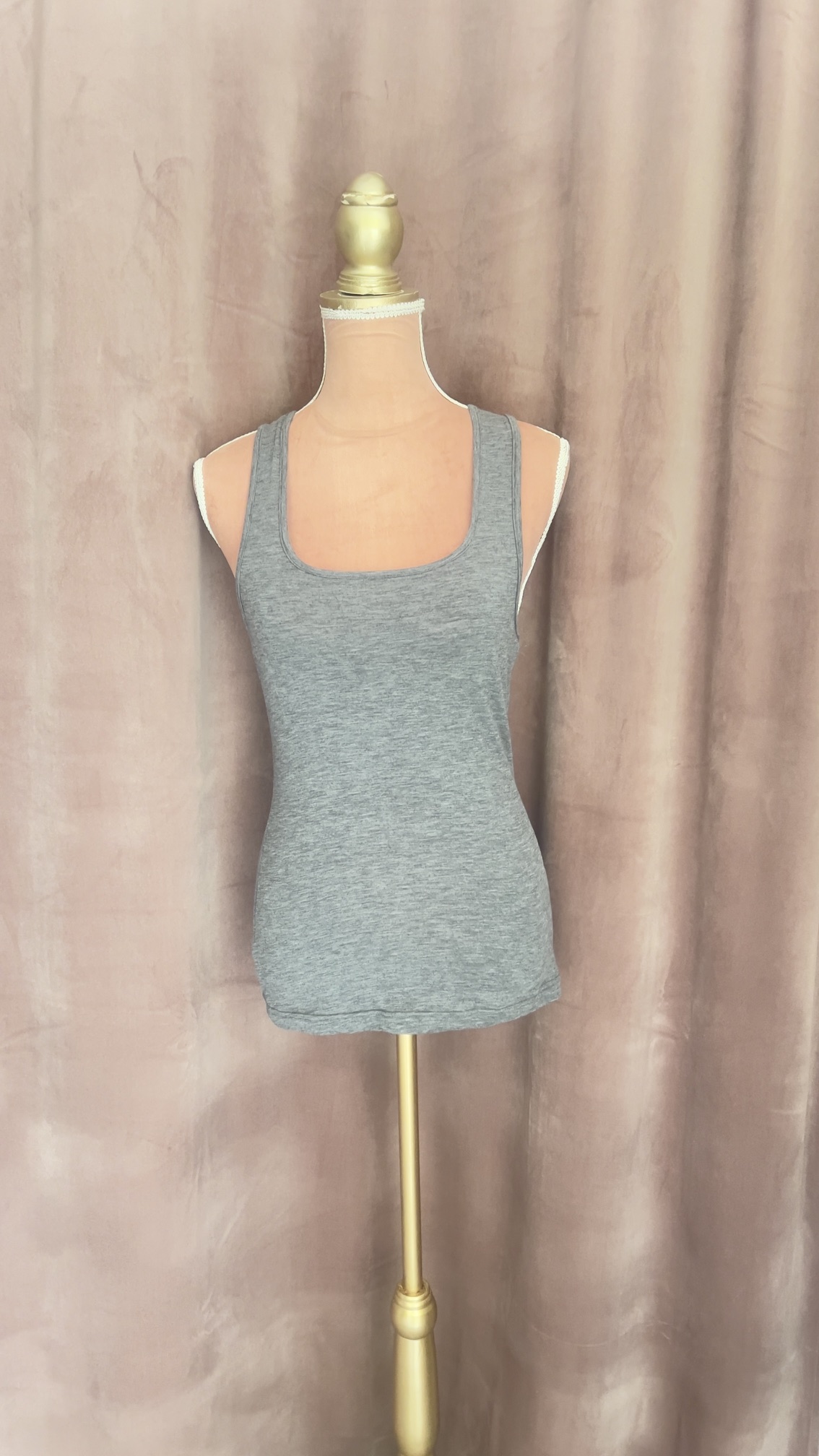 IMG_2063 GREY SOFT TOUCH TANK TOP - KHAKI SOFT TOUCH TANK TOP -CKONTOVA