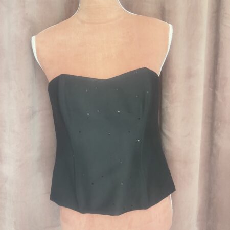 BLACK GLIMMER BUSTIER-CKONTOVA