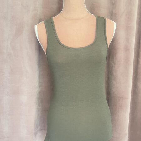 GREY SOFT TOUCH TANK TOP  -   KHAKI SOFT TOUCH TANK TOP -CKONTOVA