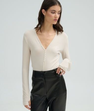 1.TOYRS BLACK BODYSUIT-PROJECT SOMA 2. TOYRS CLOUD BODYSUIT -PROJECT SOMA